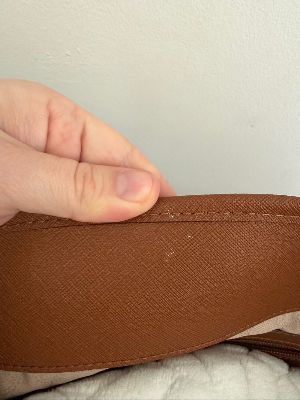 Michael Kors Large Cognac Leather Tote - Picture 3 of 9